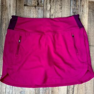 Athleta Magenta Fairway Golf Skort 16” Size XL